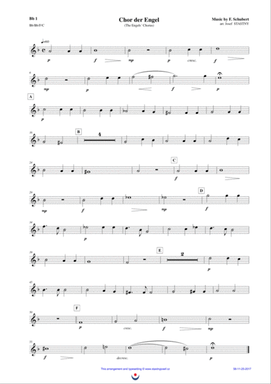 Chor der Engel (The Engels´ Chorus) Brass Ensemble scores gallery preview page 3