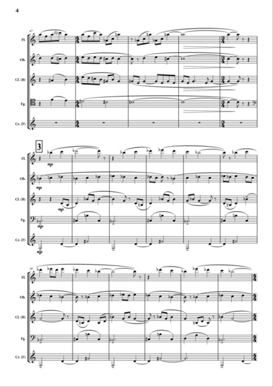 Wind Quintet Woodwind Quintet scores gallery preview page 4