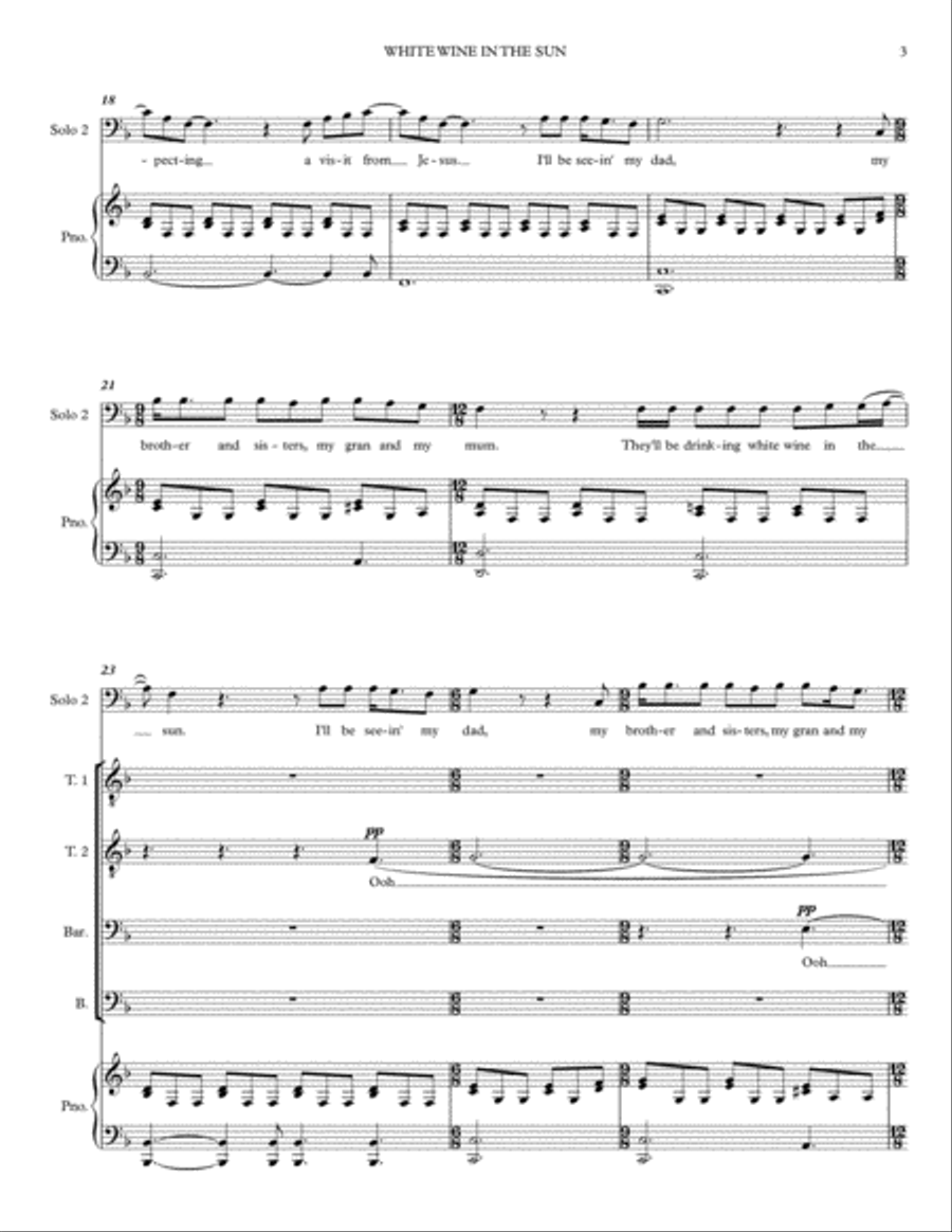 White Wine In The Sun TTBB scores gallery preview page 3
