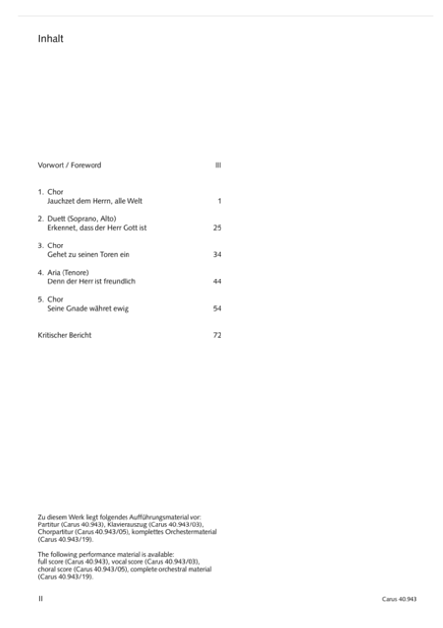 Shout to the Lord, all the earth (Jauchzet dem Herrn, alle Welt) 4-Part scores gallery preview page 3