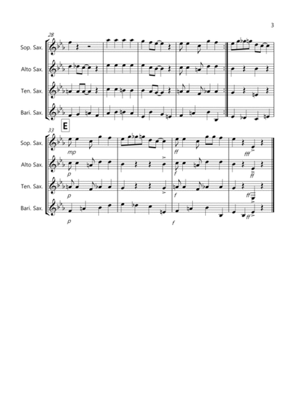 Burnie's Ragtime for Saxophone Quartet image number null