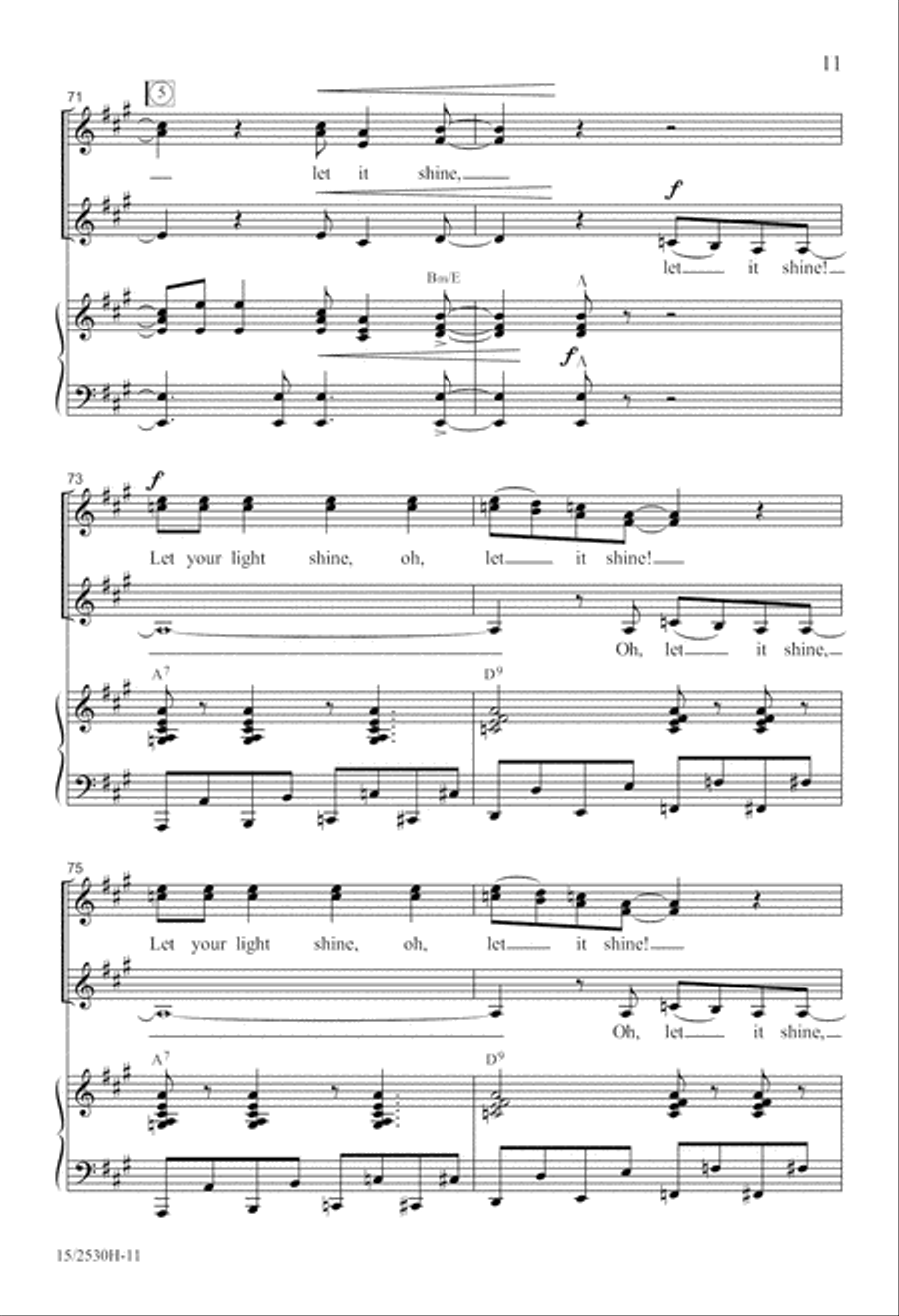 This Little Light of Mine SSA scores gallery preview page 12