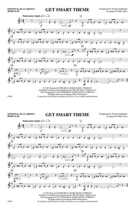 Get Smart Theme: Optional Bb Clarinet/Horn in Bb