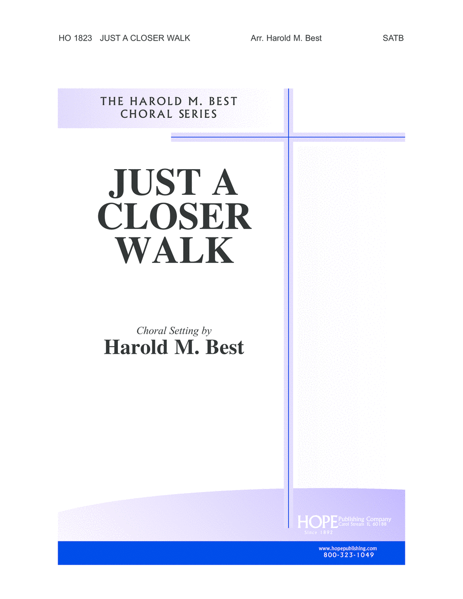 Just a Closer Walk Just a Closer Walk Choir scores gallery preview page 1