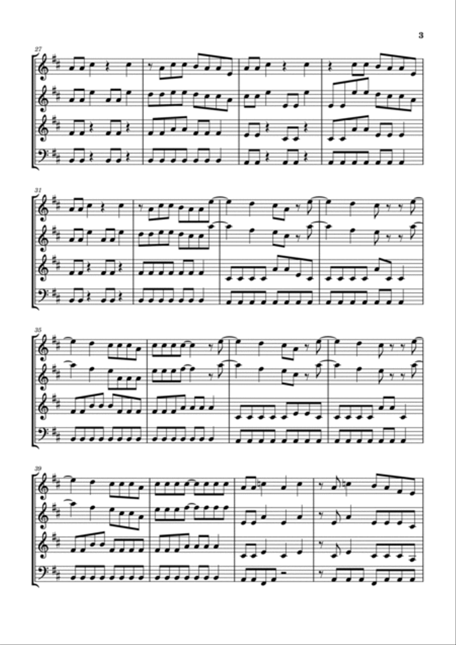 Kick Woodwind Quartet scores gallery preview page 4