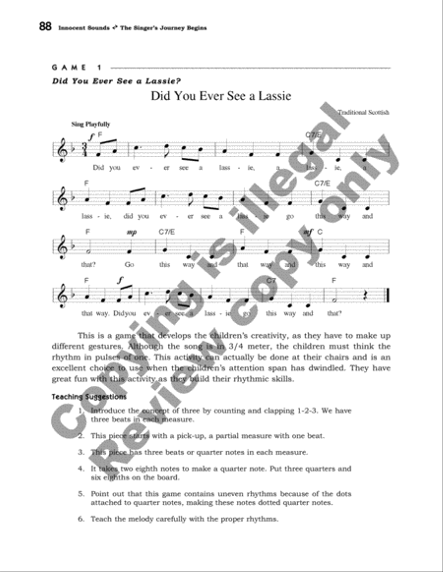Innocent Sounds: Book I The Singer's Journey Begins Voice scores gallery preview page 20