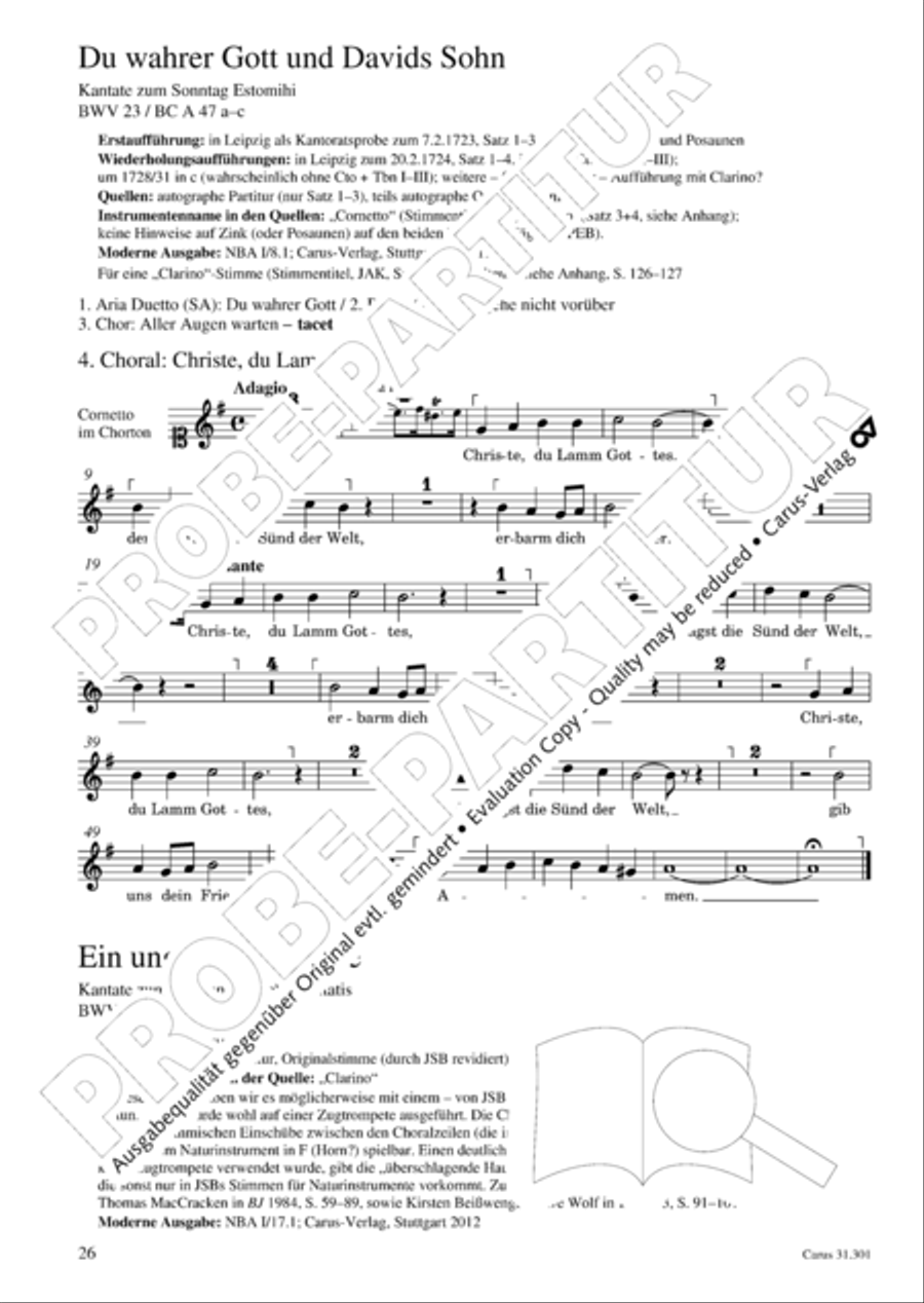 Bach for Brass 1: Cantatas I Voice scores gallery preview page 35