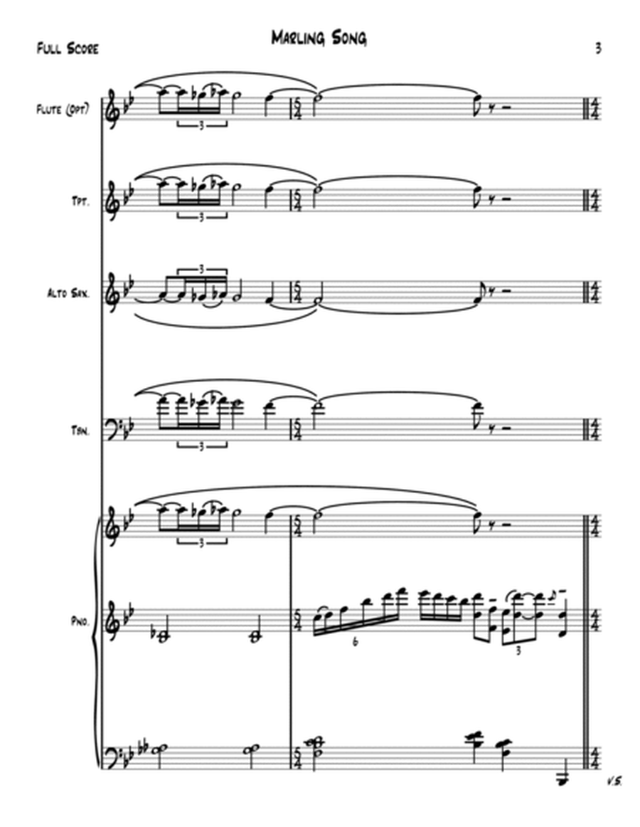Marling Song - Lead Sheet image number null