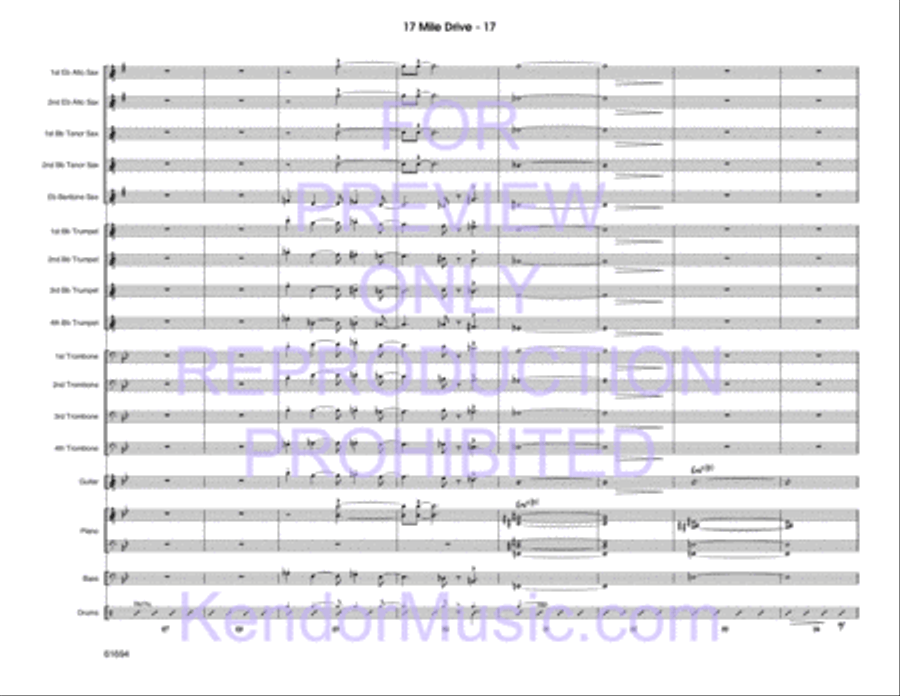 17 Mile Drive Jazz Ensemble scores gallery preview page 18