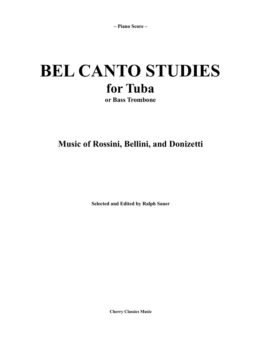 Bel canto online studies tuba