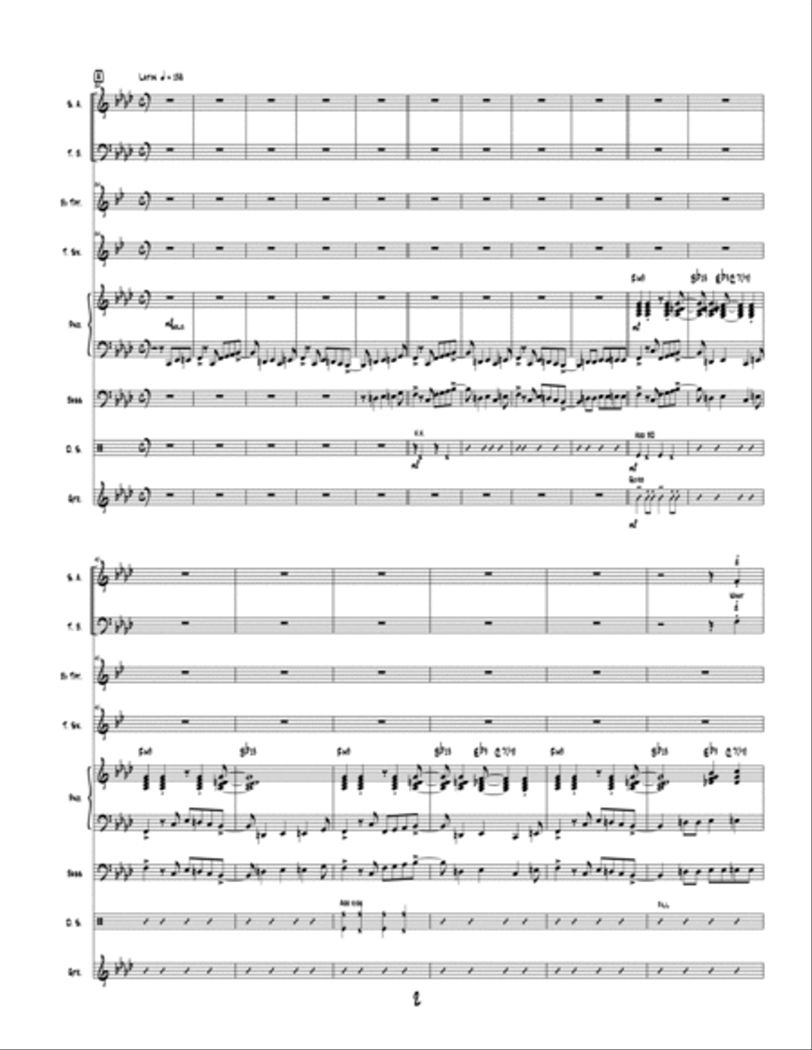 What Child is This - Choir and Jazz Quintet 4-Part scores gallery preview page 3