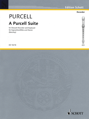 Book cover for A Purcell Suite: Seven (7) Pieces For Descant Recorder And Keyboard