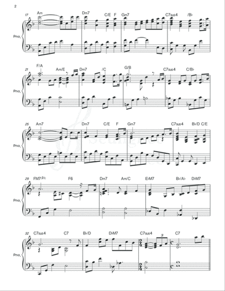 Give Thanks Piano Solo scores gallery preview page 2