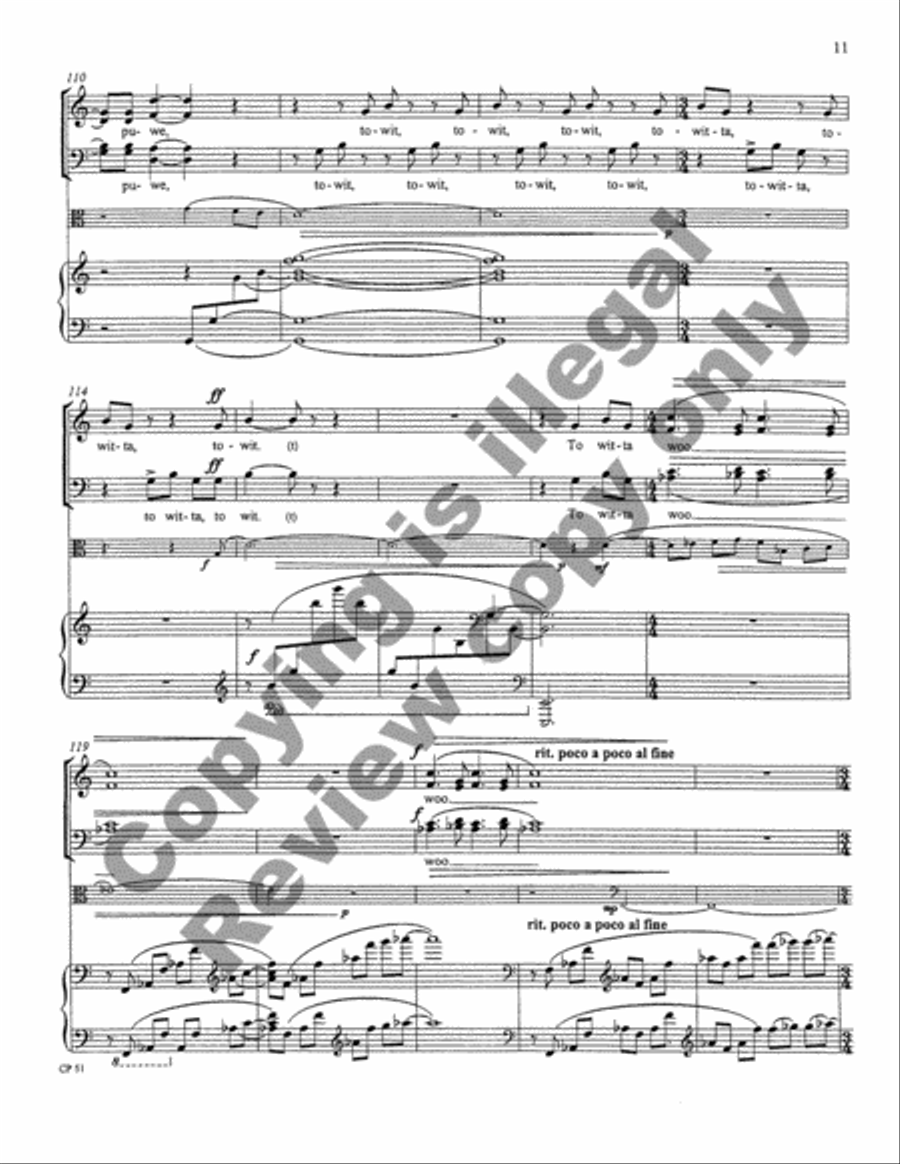 A Song, A Prayer, A Voyage 4-Part scores gallery preview page 11
