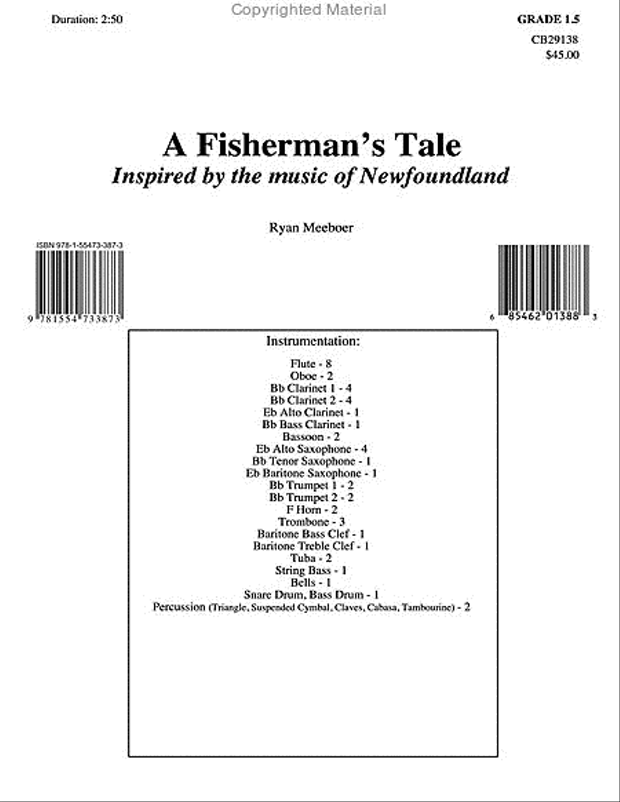 A Fisherman's Tale Concert Band scores gallery preview page 2
