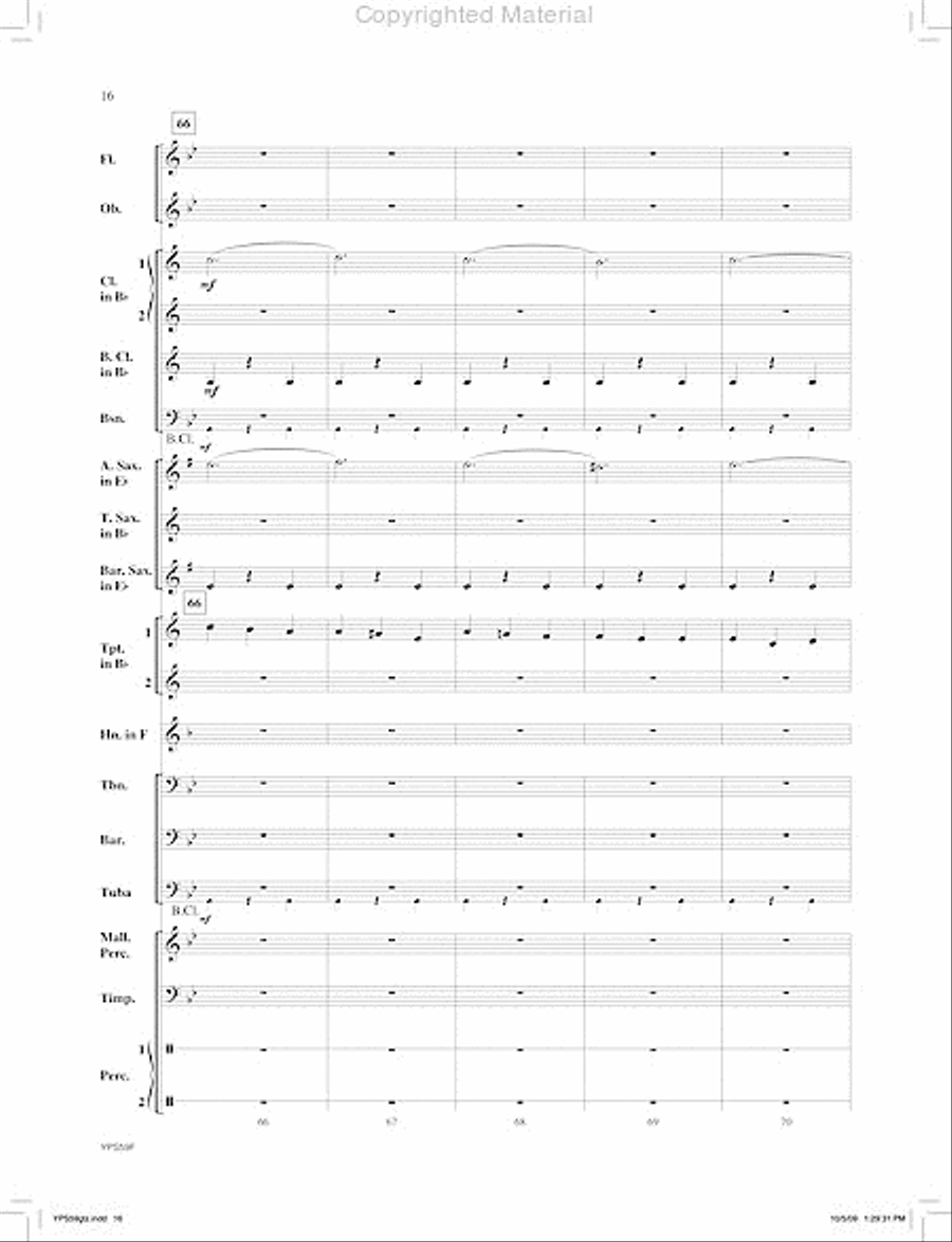 Selections from H.M.S Pianofore Concert Band scores gallery preview page 17
