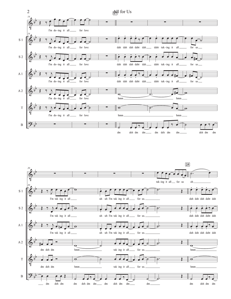 All For Us Divisi scores gallery preview page 2
