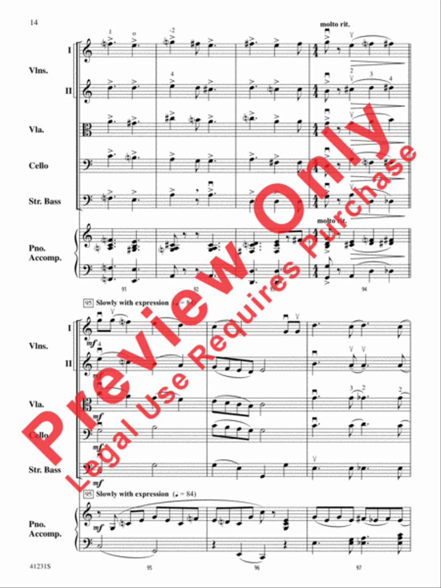Let It Snow! Let It Snow! Let It Snow! String Orchestra scores gallery preview page 15