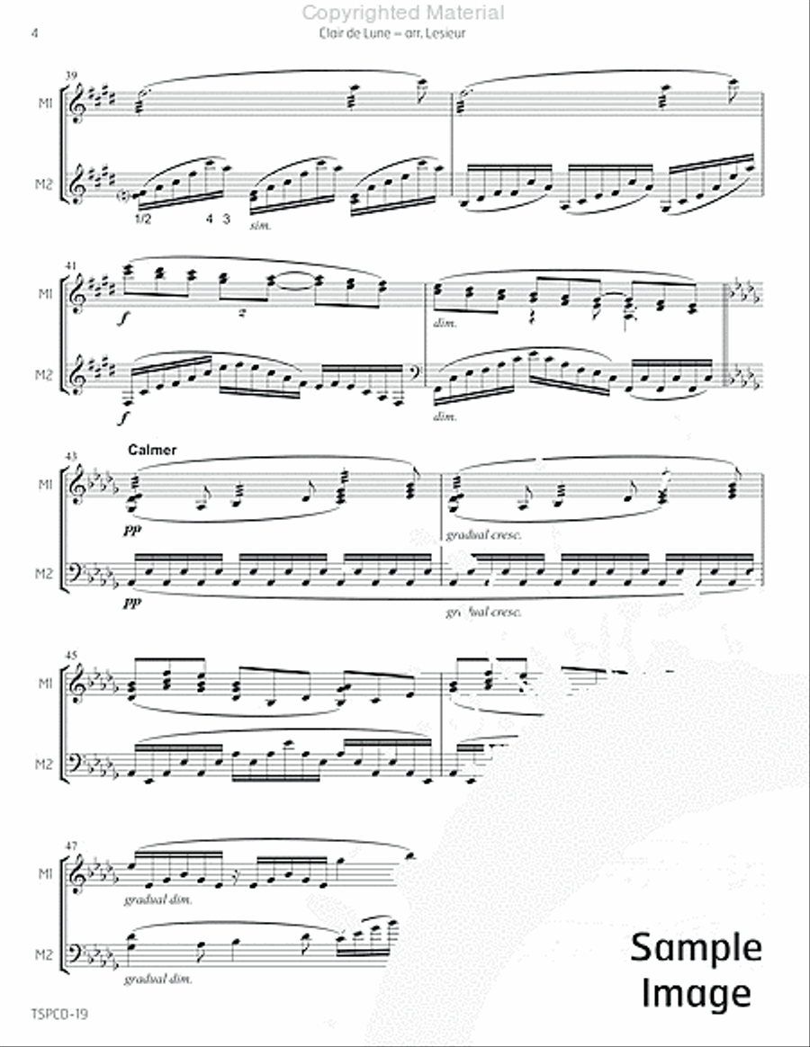Clair de Lune Marimba scores gallery preview page 7
