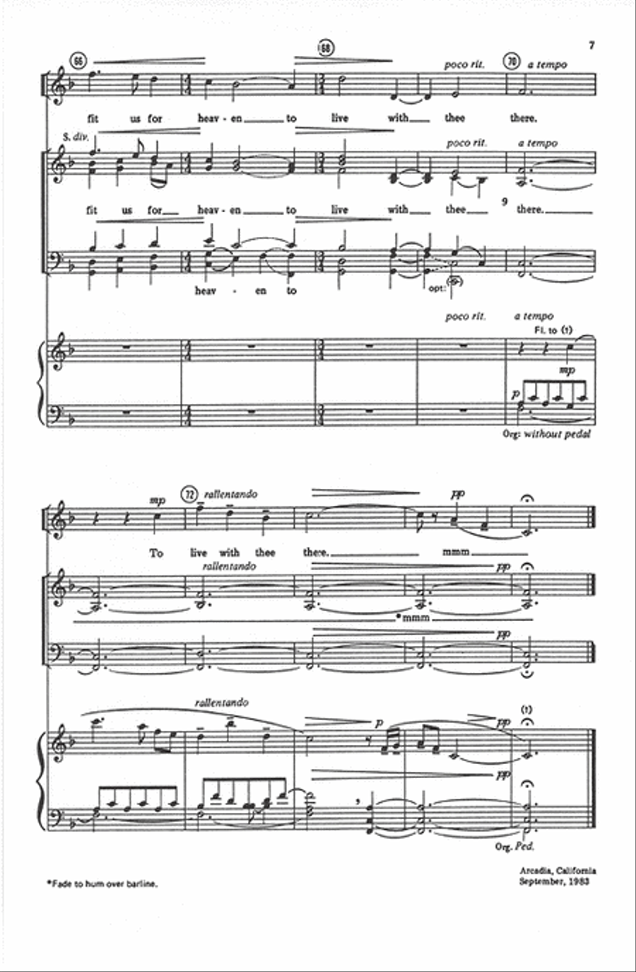 Away in a Manger - SATB 4-Part scores gallery preview page 7