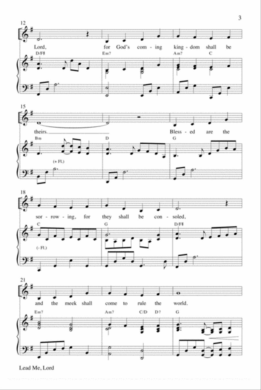 Lead Me, Lord Choir scores gallery preview page 3