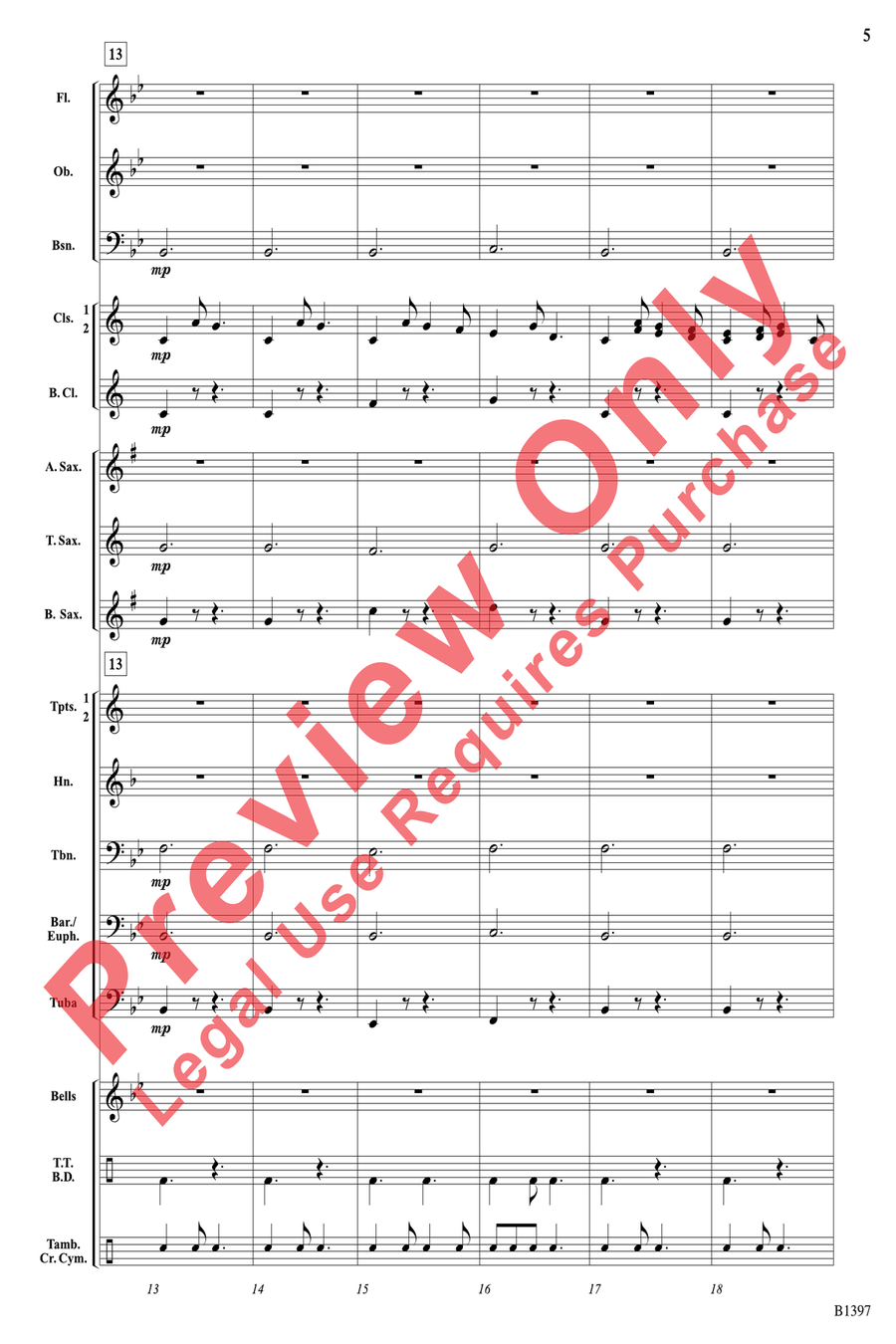 Irish Jig for Young Feet Concert Band scores gallery preview page 5