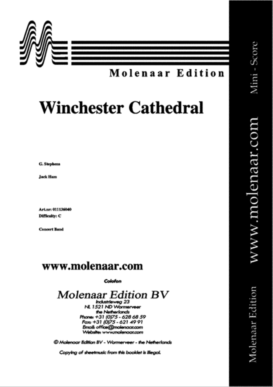 Winchester Cathedral Concert Band scores gallery preview page 2