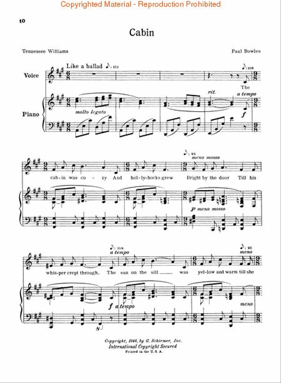 Blue Mountain Ballads Voice scores gallery preview page 4