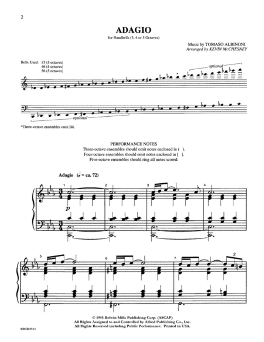 Adagio Adagio Handbell Choir scores gallery preview page 2
