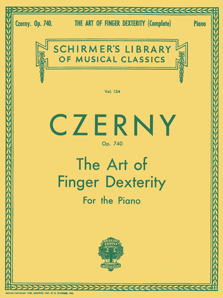 Art Of Finger Dexterity, Op. 740 - Complete
