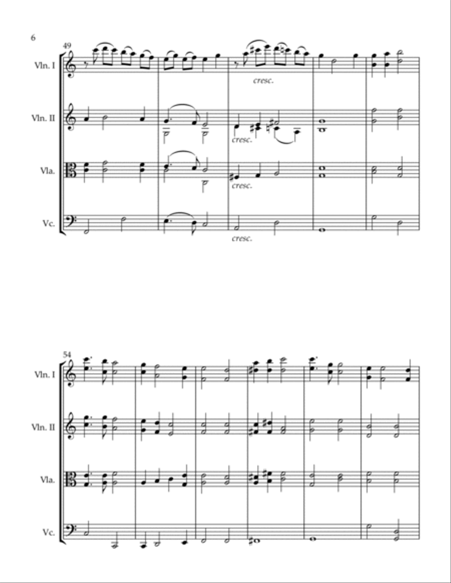 Great Is Thy Faithfulness String Quartet scores gallery preview page 6