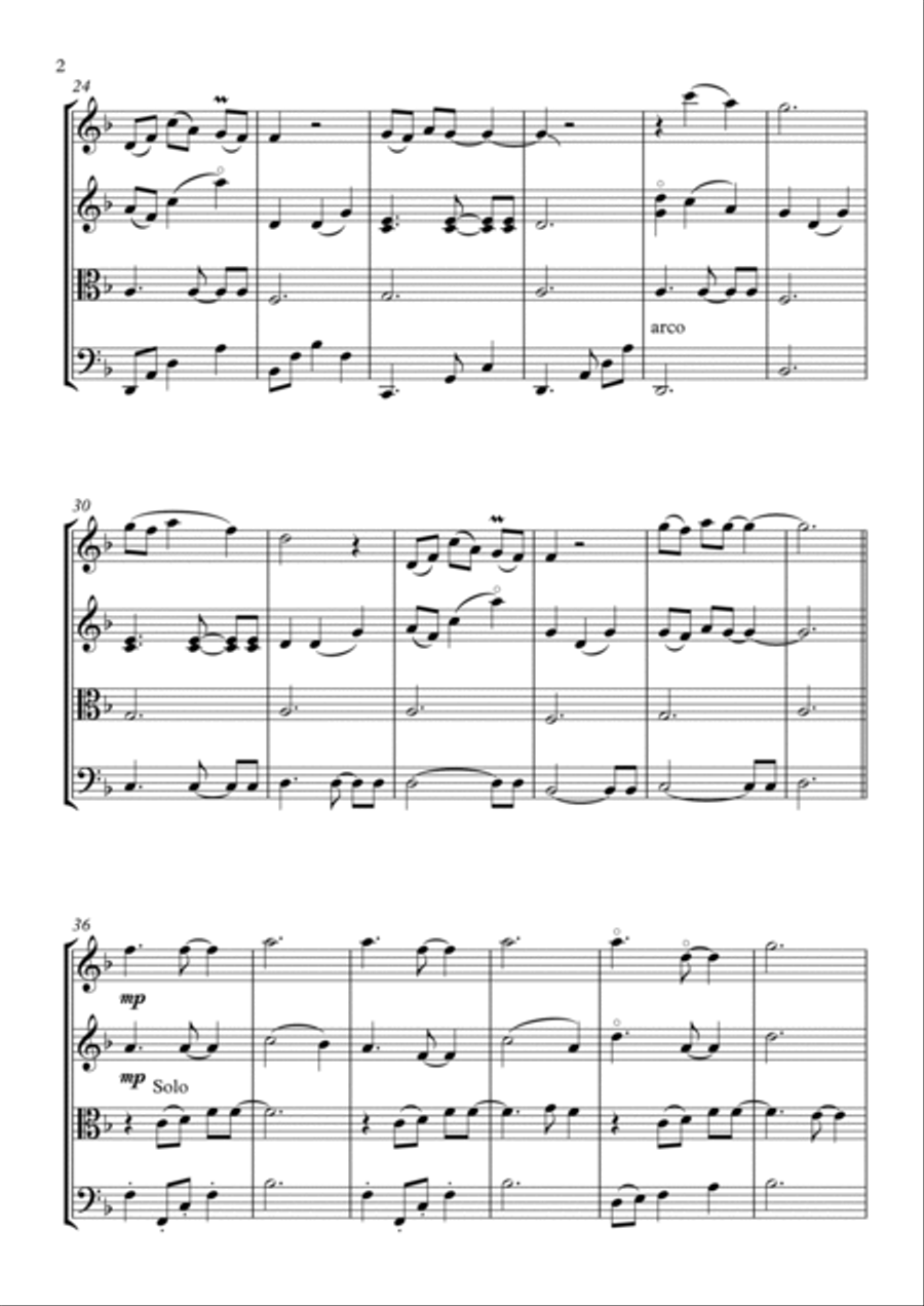 My Love String Quartet scores gallery preview page 2