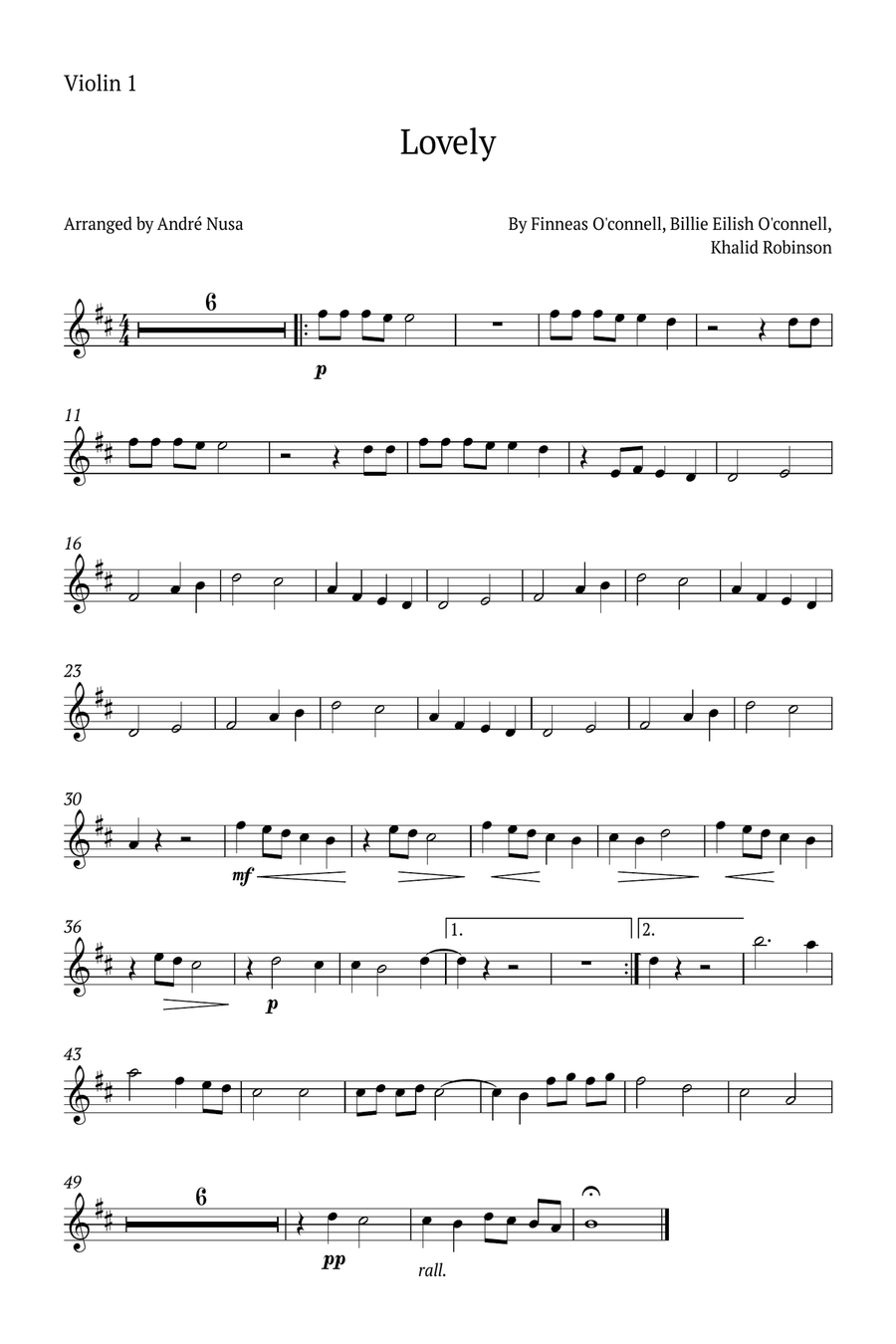 Lovely String Duet scores gallery preview page 4
