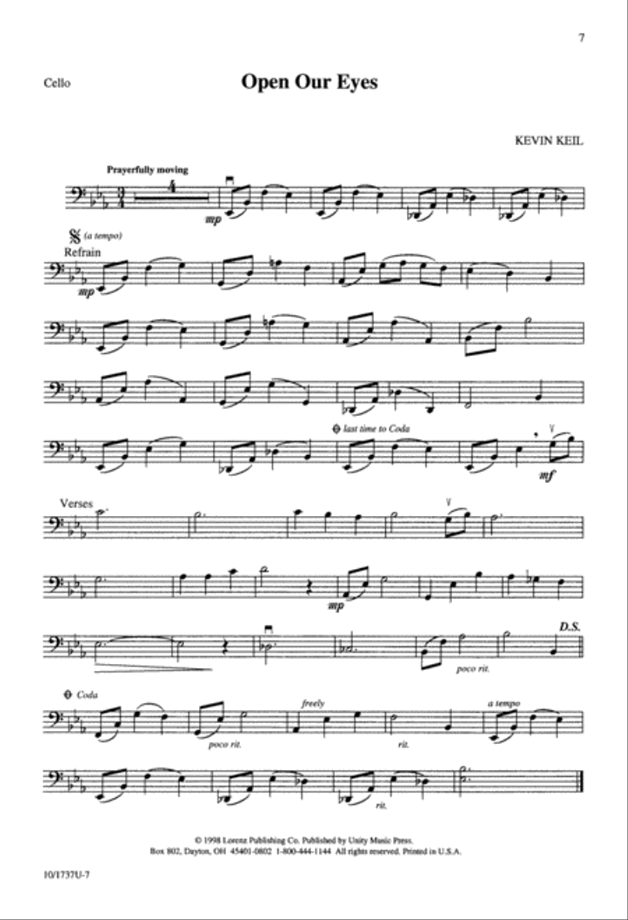 Open Our Eyes Open Our Eyes 4-Part scores gallery preview page 7