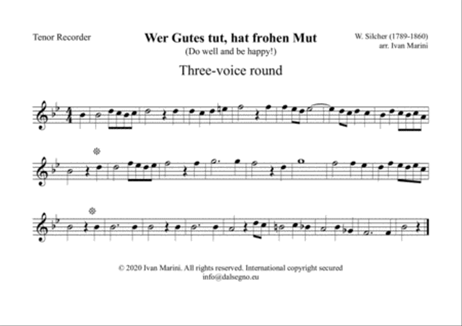 WER GUTES TUT (Silcher) - Every combination of Winds Concert Band scores gallery preview page 5