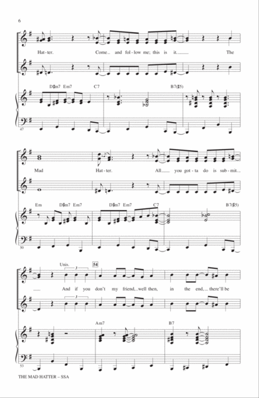 The Mad Hatter The Mad Hatter SSA scores gallery preview page 5