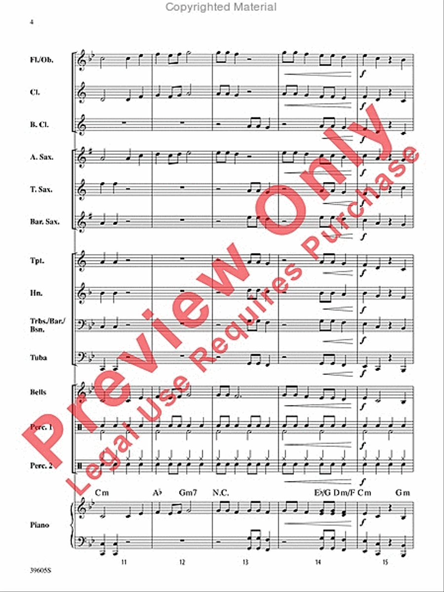 Atomic Clock Concert Band scores gallery preview page 5