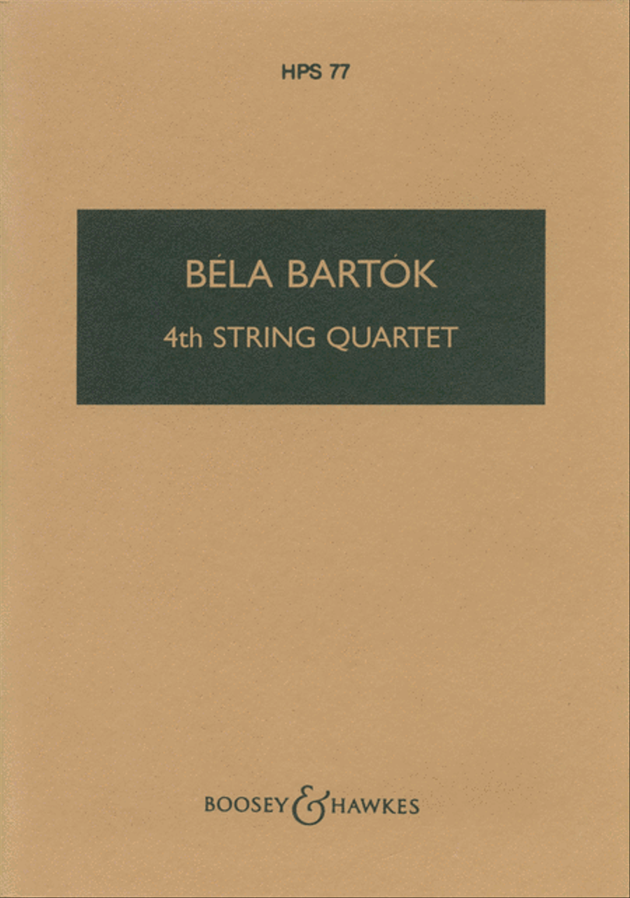Fourth String Quartet (1928) String Quartet scores gallery preview page 1