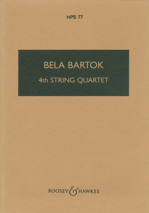 Book cover for Fourth String Quartet (1928)