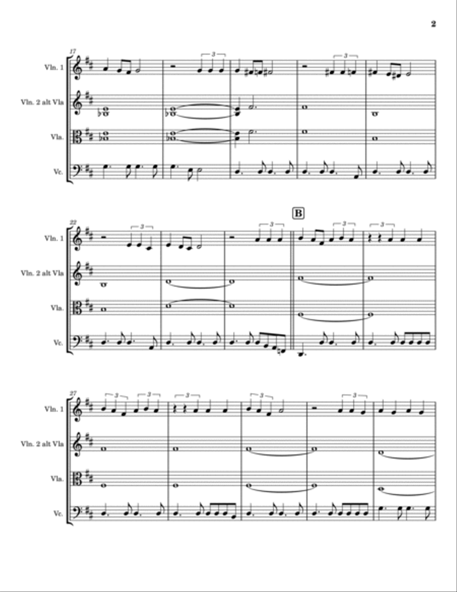 Can't Take My Eyes Off Of You String Trio scores gallery preview page 2