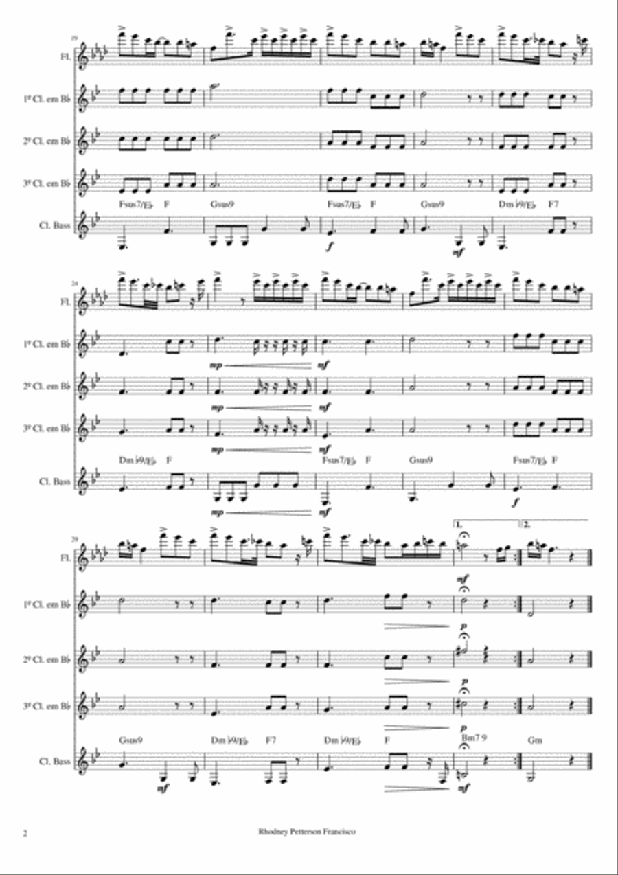 Kiss From A Rose Kiss From A Rose Woodwind Quintet scores gallery preview page 2
