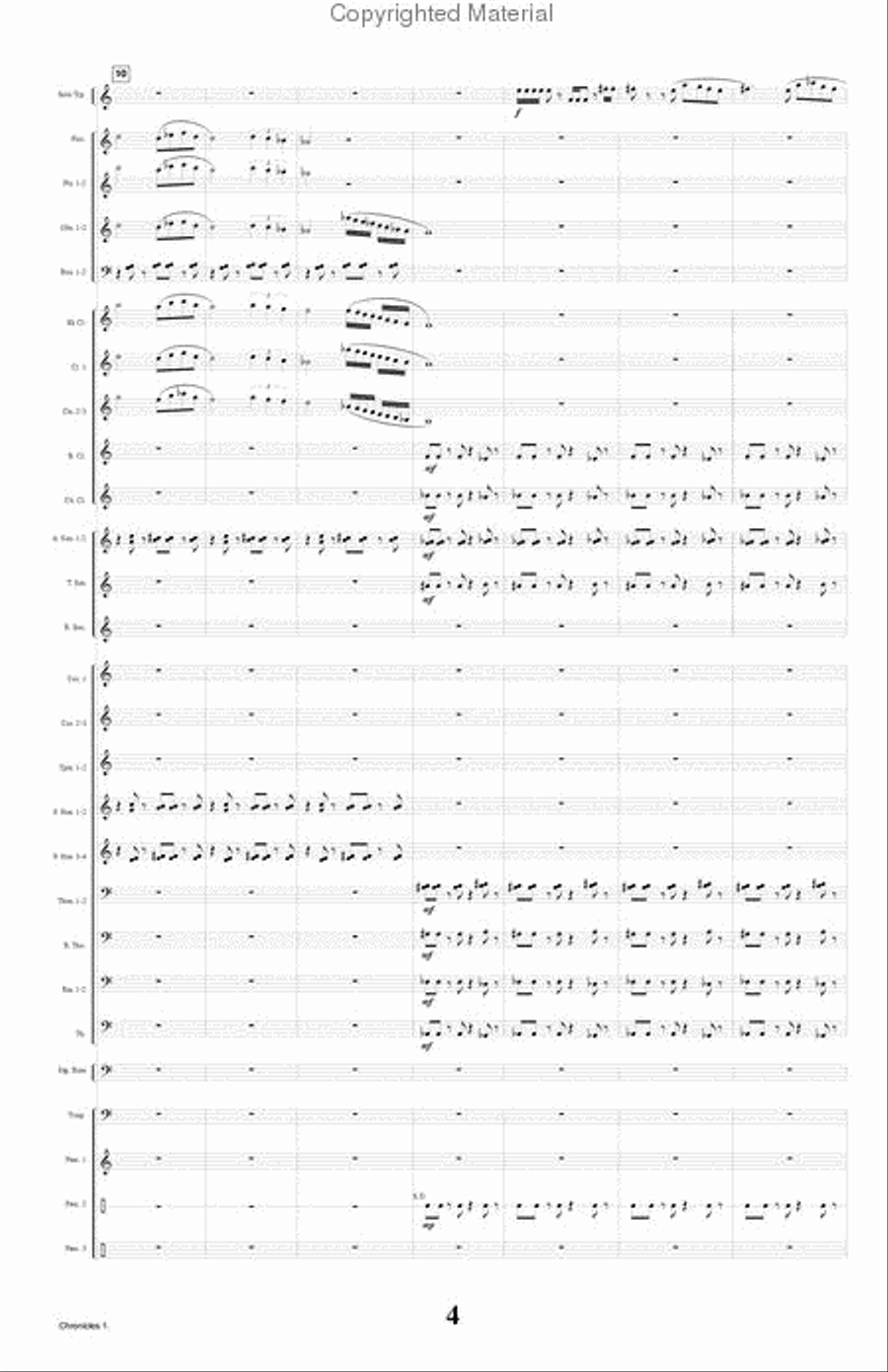 Chronicles Concert Band scores gallery preview page 5