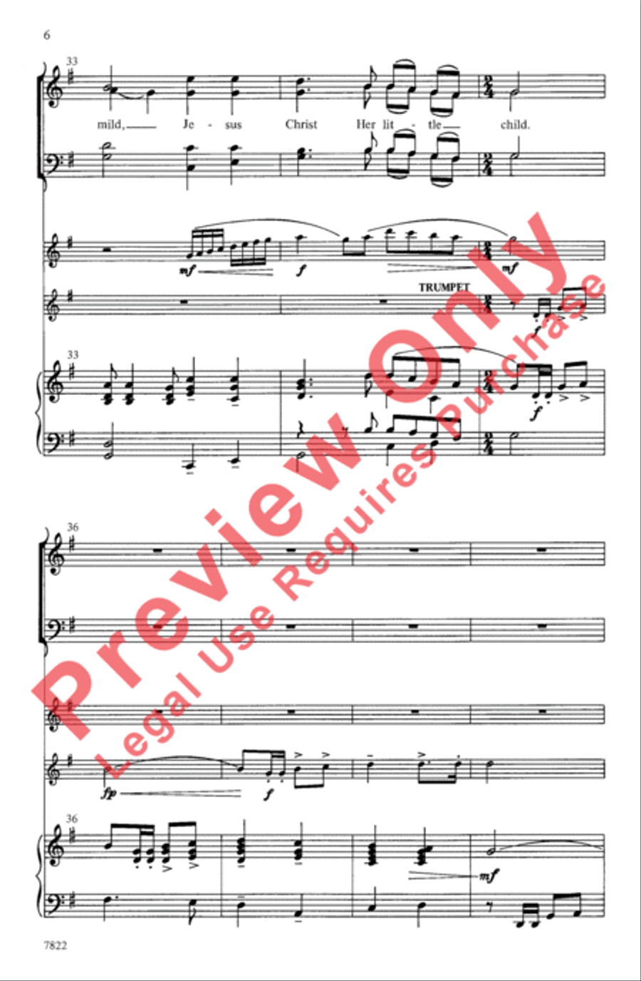 Joy: A Carol Cantata for Christmas 4-Part scores gallery preview page 6
