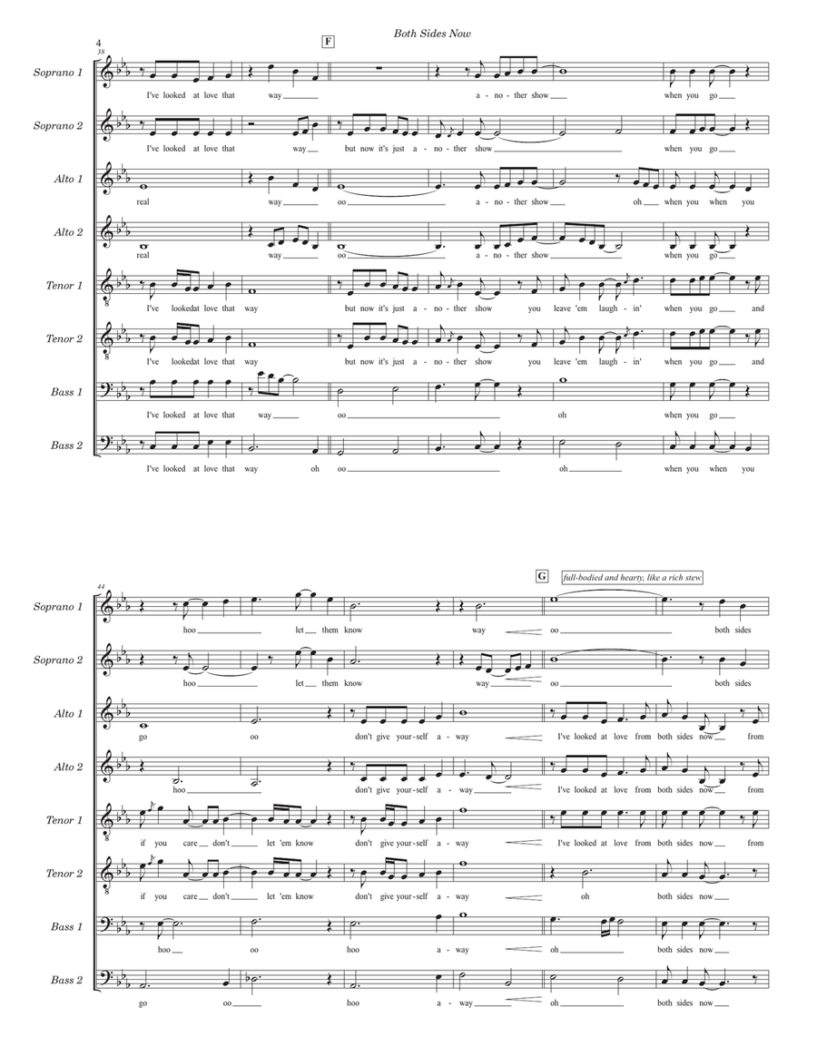 Both Sides Now Divisi scores gallery preview page 4