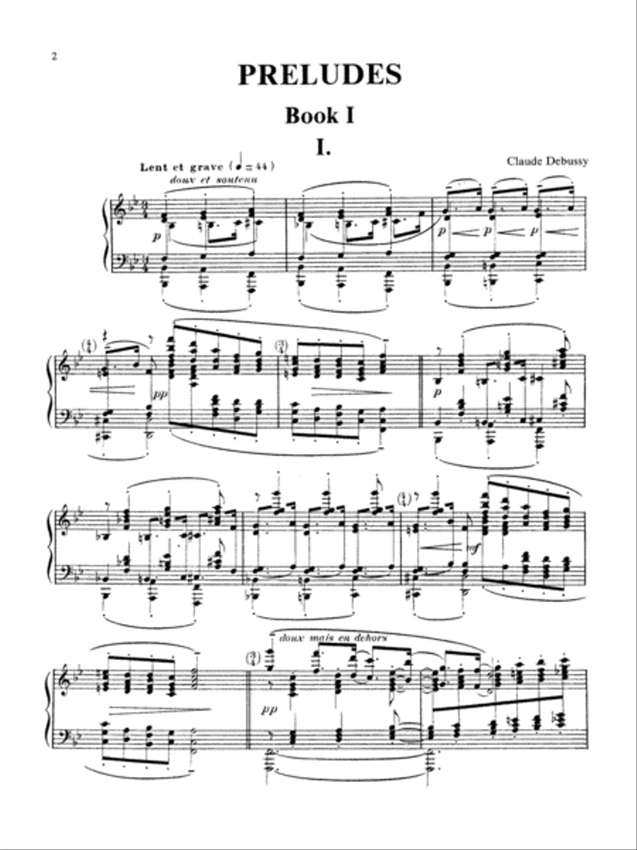 Preludes, Books I & II Complete Piano Solo scores gallery preview page 3