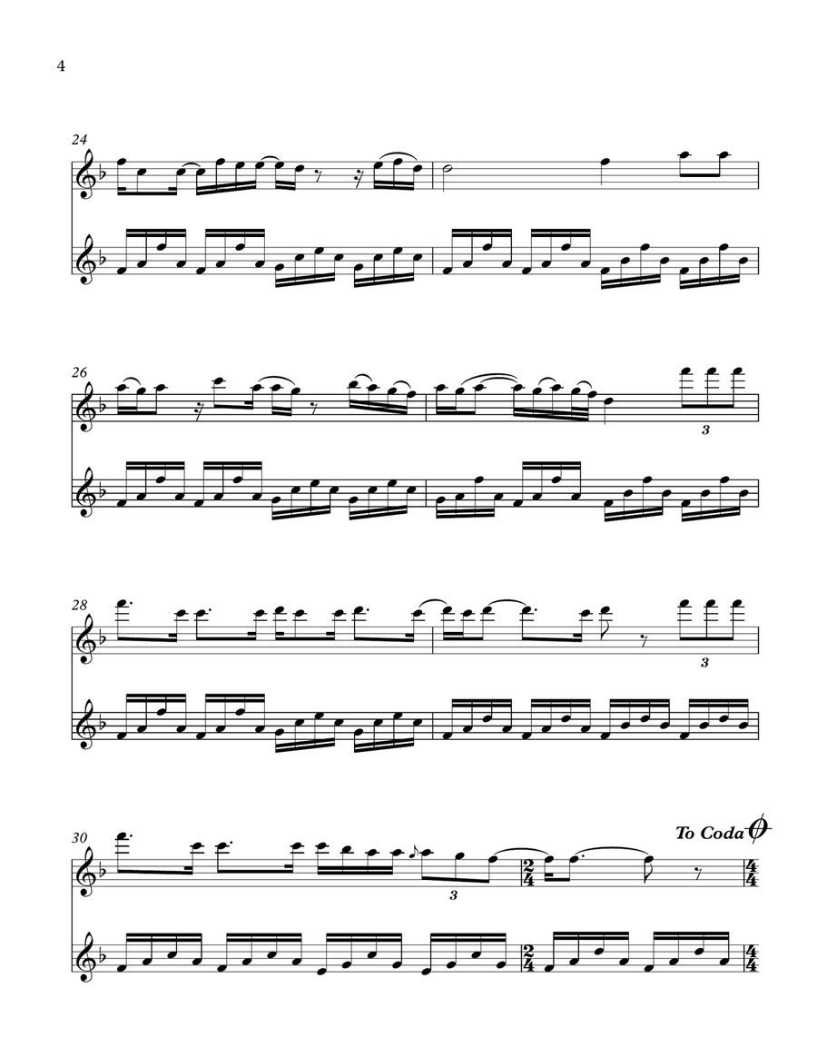 Someone Like You Flute Duet scores gallery preview page 5