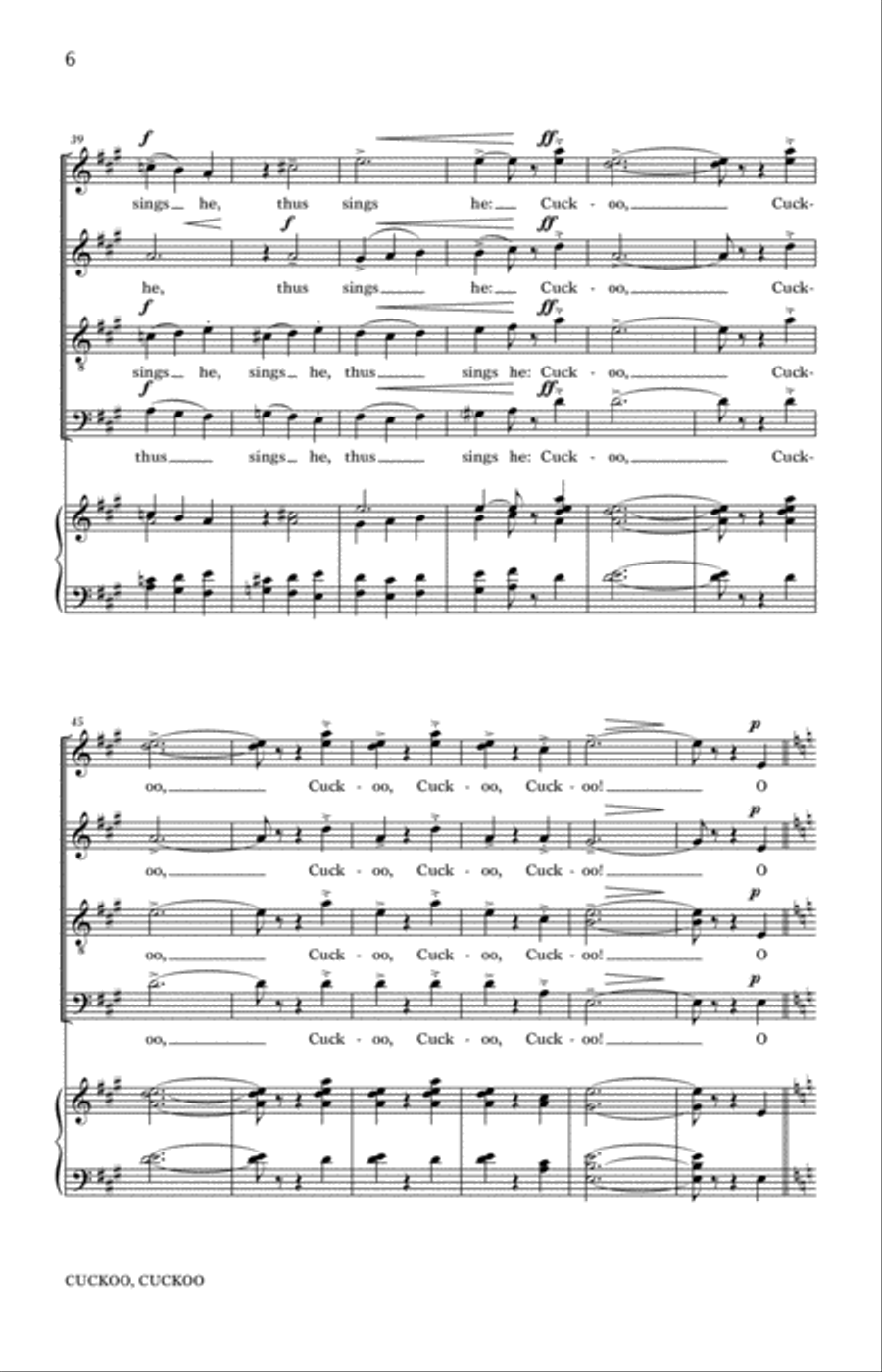Cuckoo Cuckoo 4-Part scores gallery preview page 4