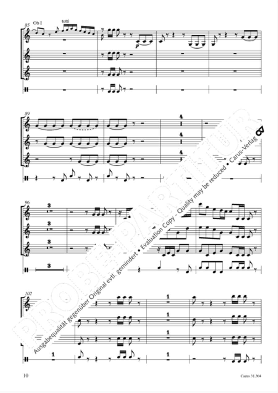 Bach for Brass 4: Works for orchestra Collection / Songbook scores gallery preview page 11