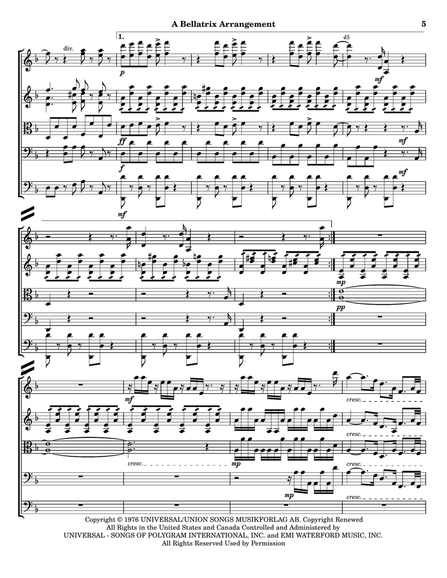 Money, Money, Money Money, Money, Money Cello scores gallery preview page 5