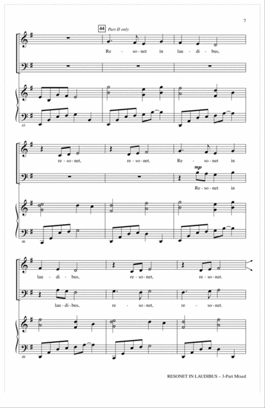 Resonet In Laudibus 3-Part scores gallery preview page 6